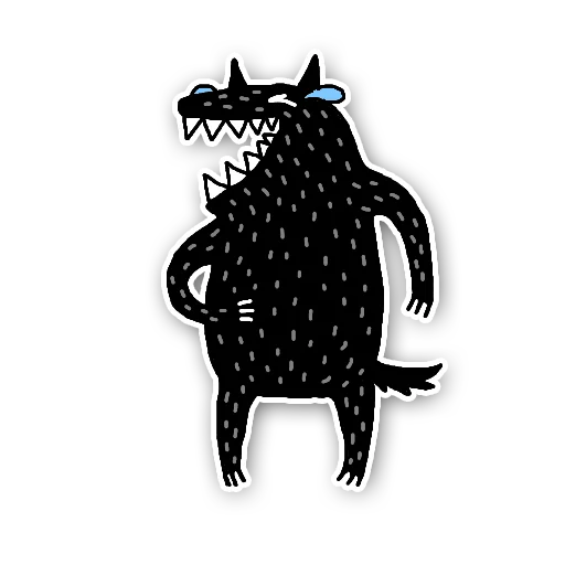 😂 Стикер «Wolf» для Telegram