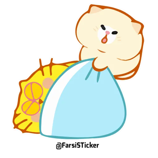 😴 Стикер «ecat farsisticker» для Telegram