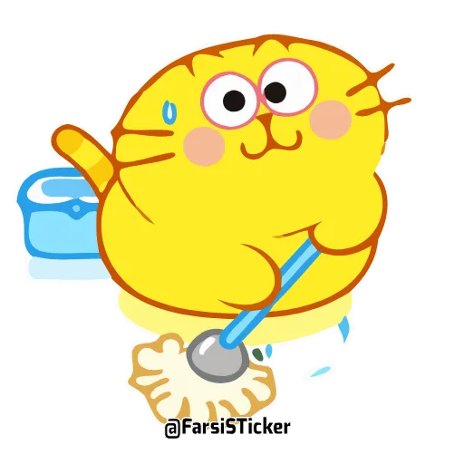 🥡 Стикер «ecat farsisticker» для Telegram