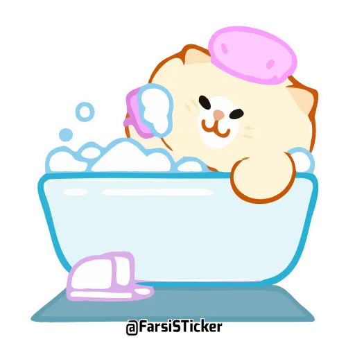 🧼 Стикер «ecat farsisticker» для Telegram