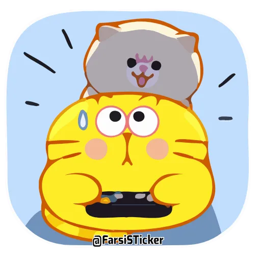 😱 Стикер «ecat farsisticker» для Telegram
