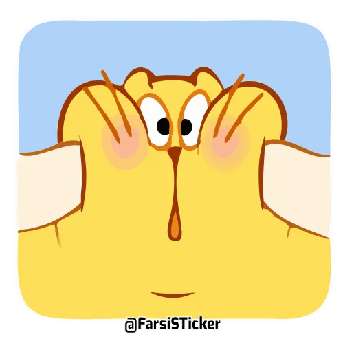 🥴 Стикер «ecat farsisticker» для Telegram