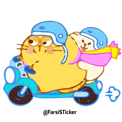 🏍 Стикер «ecat farsisticker» для Telegram