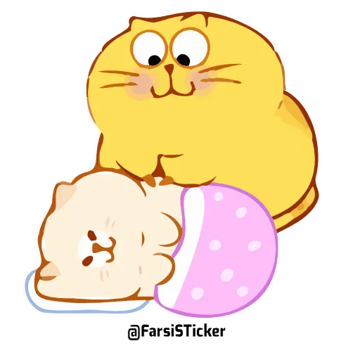 😴 Стикер «ecat farsisticker» для Telegram