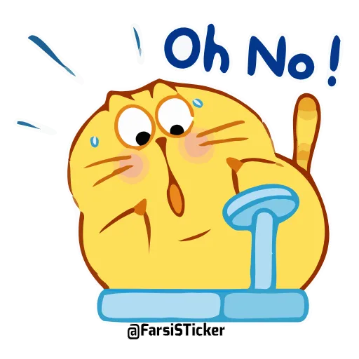 🙀 Стикер «ecat farsisticker» для Telegram