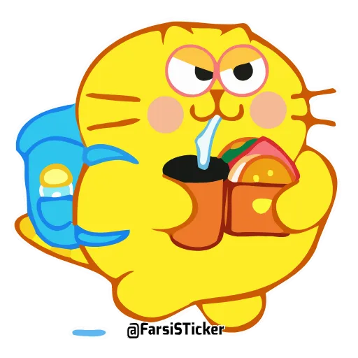 🍔 Стикер «ecat farsisticker» для Telegram