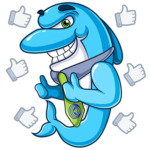 Стикерпак Dolphins echo.org для Telegram