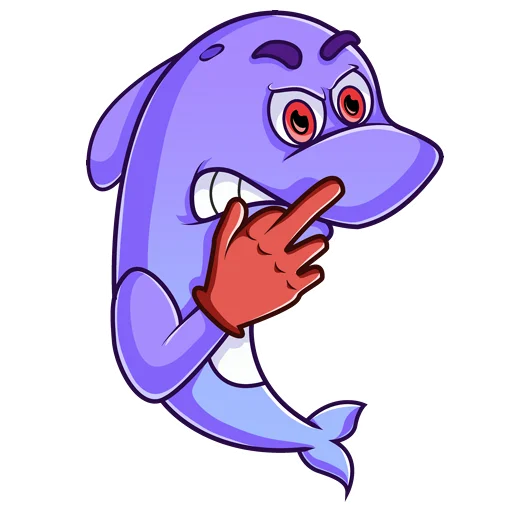 🖕 Стикер «Dolphins echo.org» для Telegram