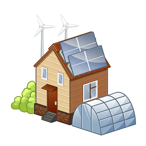 🏡 Стикер «eco friendly» для Telegram