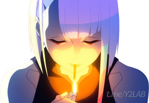 🚬 Стикер «Cyberpunk Edgerunners» для Telegram
