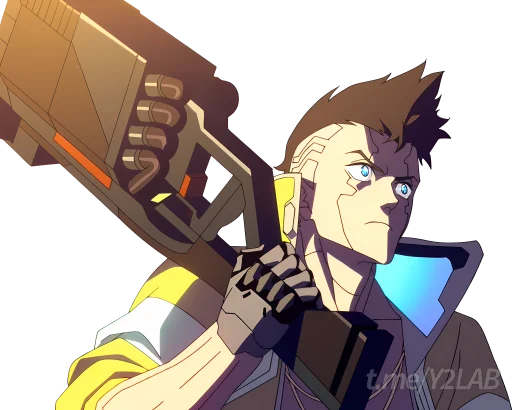 🔫 Стикер «Cyberpunk Edgerunners» для Telegram