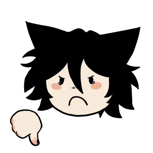 👎 Стикер «Edgy catboy» для Telegram