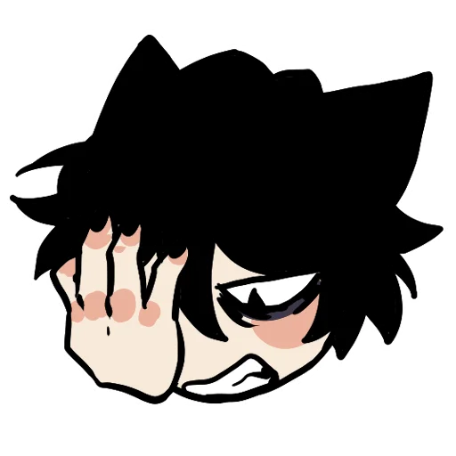 😖 Стикер «Edgy catboy» для Telegram