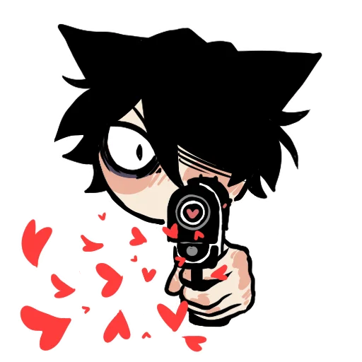 ❤️ Стикер «Edgy catboy» для Telegram