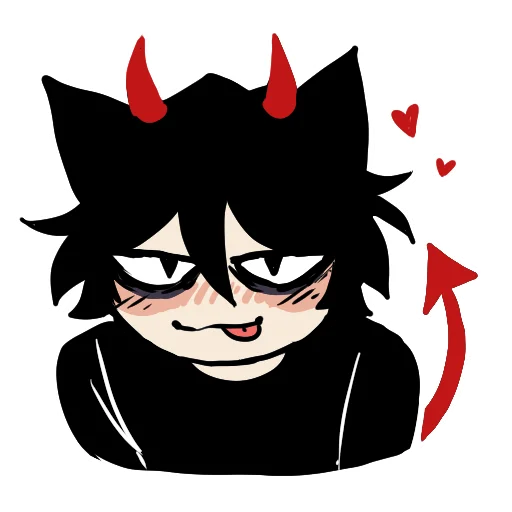 😈 Стикер «Edgy catboy» для Telegram