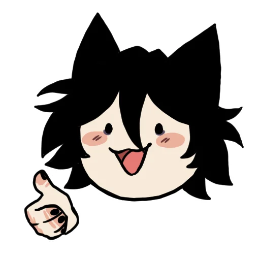 👍 Стикер «Edgy catboy» для Telegram