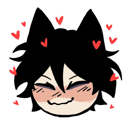 🥰 Стикер «Edgy catboy» для Telegram