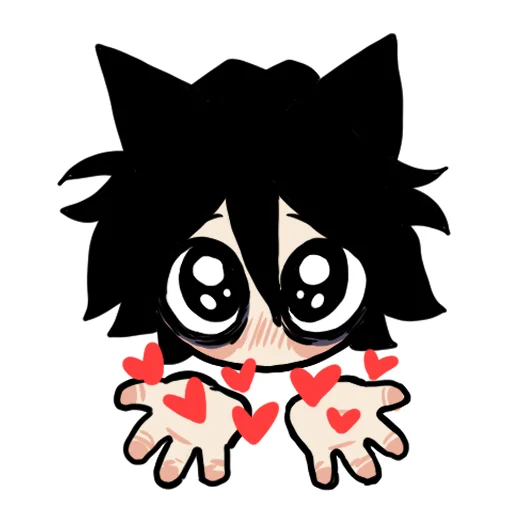❤️ Стикер «Edgy catboy» для Telegram