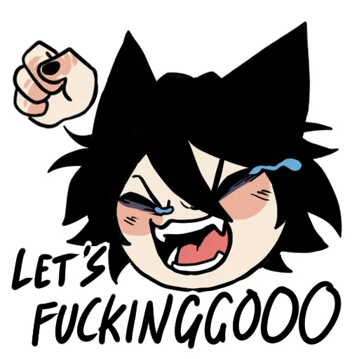 😆 Стикер «Edgy catboy» для Telegram