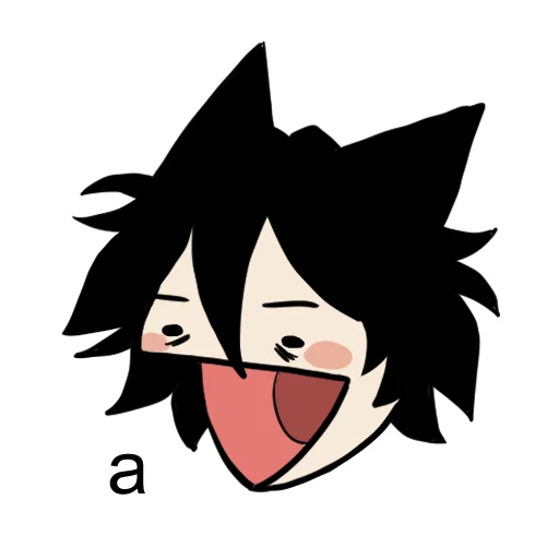 😶 Стикер «Edgy catboy» для Telegram