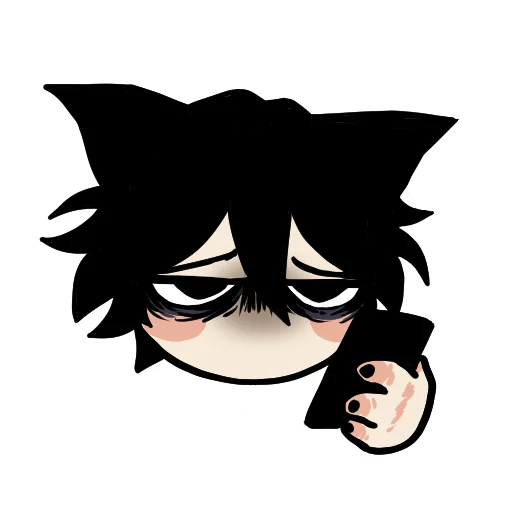 💀 Стикер «Edgy catboy» для Telegram