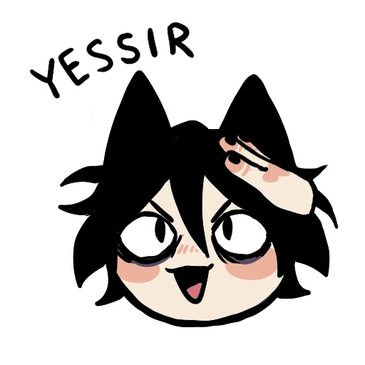 😃 Стикер «Edgy catboy» для Telegram