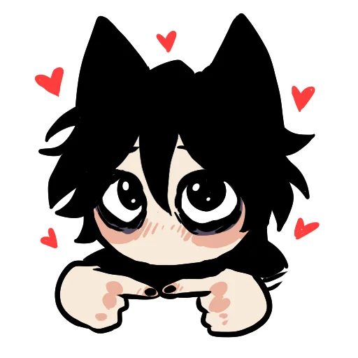 🥺 Стикер «Edgy catboy» для Telegram