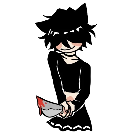 😈 Стикер «Edgy catboy extended» для Telegram