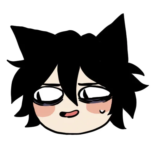 😬 Стикер «Edgy catboy extended» для Telegram