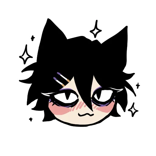 😇 Стикер «Edgy catboy extended» для Telegram