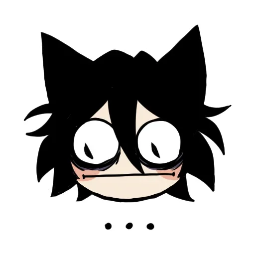 😐 Стикер «Edgy catboy extended» для Telegram