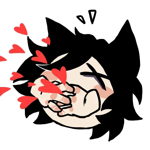💕 Стикер «Edgy catboy extended» для Telegram