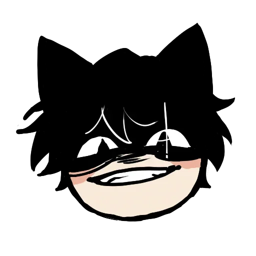 😈 Стикер «Edgy catboy extended» для Telegram