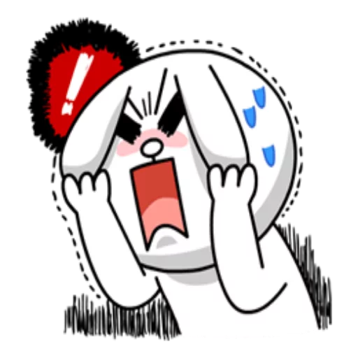 😫 Стикер «Edition Mad Angry Line» для Telegram