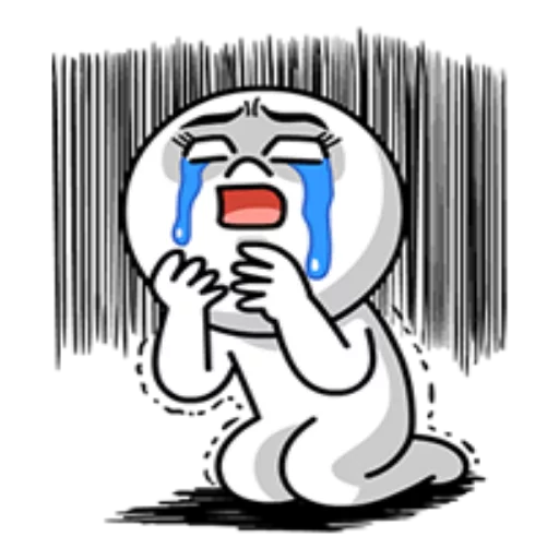 😭 Стикер «Edition Mad Angry Line» для Telegram