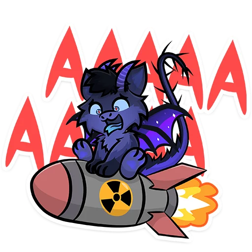 😝 Стикер «Furry Dragon» для Telegram