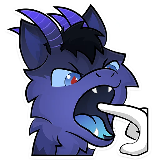 👿 Стикер «Furry Dragon» для Telegram