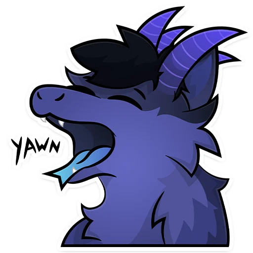 🥱 Стикер «Furry Dragon» для Telegram