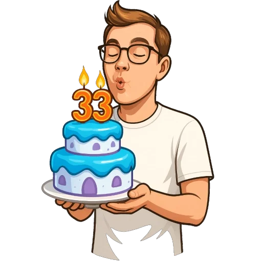 🎂 Стикер «ED» для Telegram