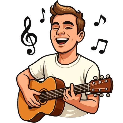 🎸 Стикер «ED» для Telegram