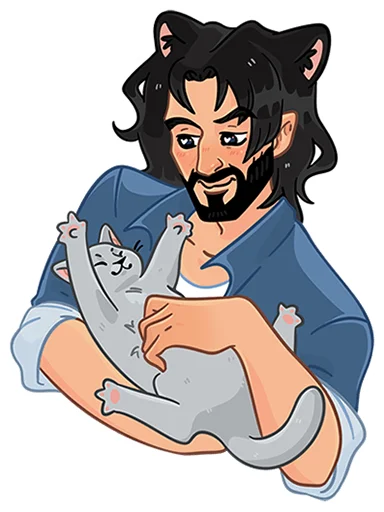 🐈 Стикер «Эдуард без надписей» для Telegram