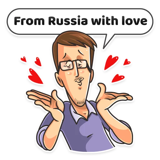😘 Стикер «Edward Snowden» для Telegram