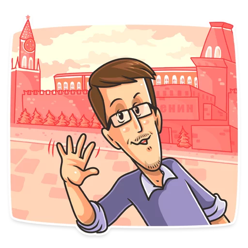 👋 Стикер «Edward Snowden» для Telegram