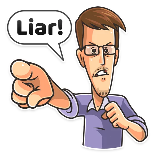 😠 Стикер «Edward Snowden» для Telegram