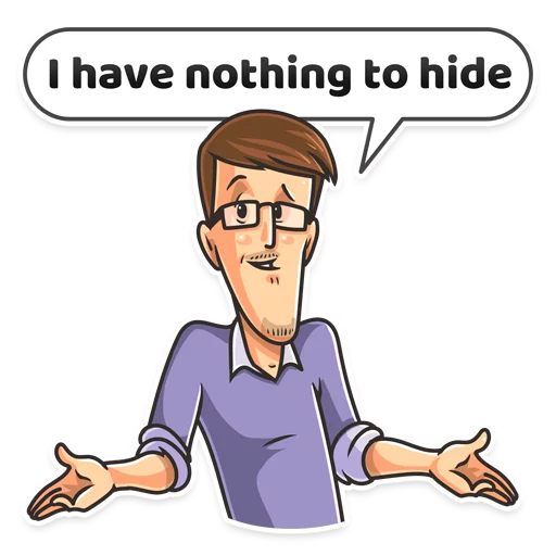 🤷 Стикер «Edward Snowden» для Telegram