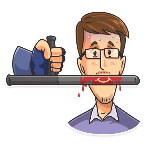 😶 Стикер «Edward Snowden» для Telegram