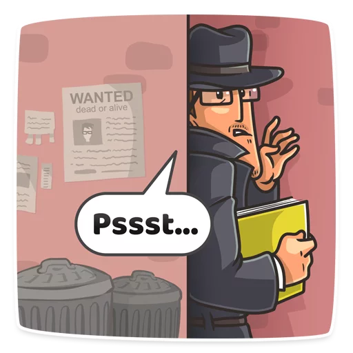 🕵 Стикер «Edward Snowden» для Telegram