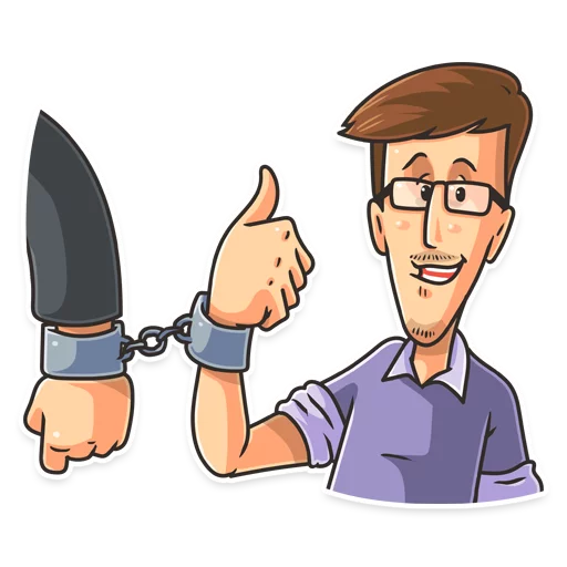 👍 Стикер «Edward Snowden» для Telegram