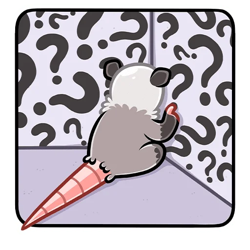 ❓ Стикер «Братья Хвостики Эник и Беник» для Telegram