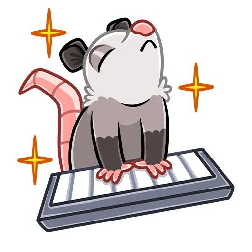 🎹 Стикер «Братья Хвостики Эник и Беник» для Telegram